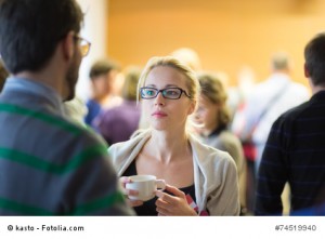 Coffee break at business meeting.